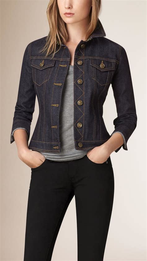 burberry womens suit jacket|burberry denim jacket women's.